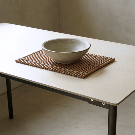 Ovie Dining Table in Light Sand
